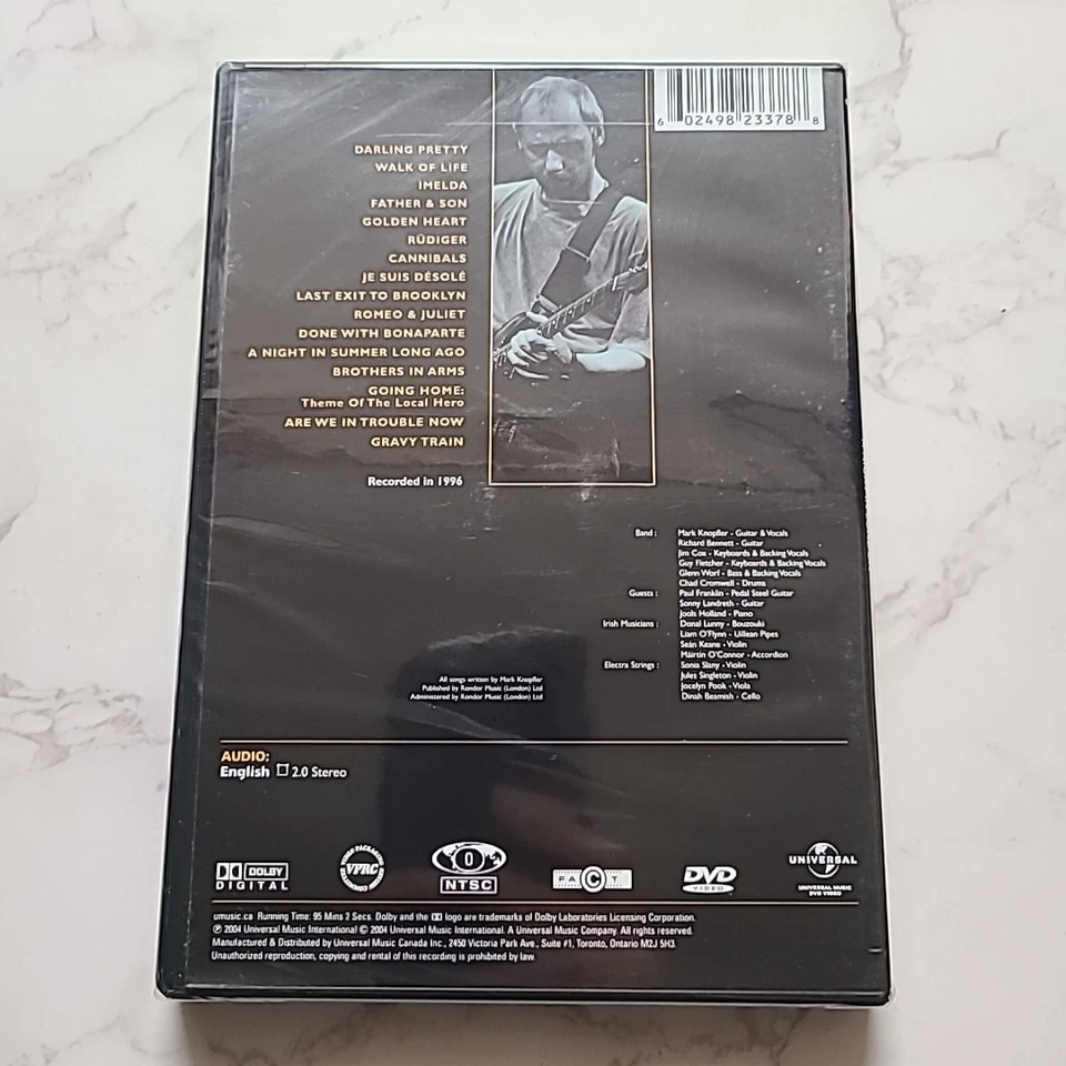 MARK KNOPFLER A Night In London NEW Sealed DVD *disc loose* 95 Minutes, 1996 - Image 3 of 4