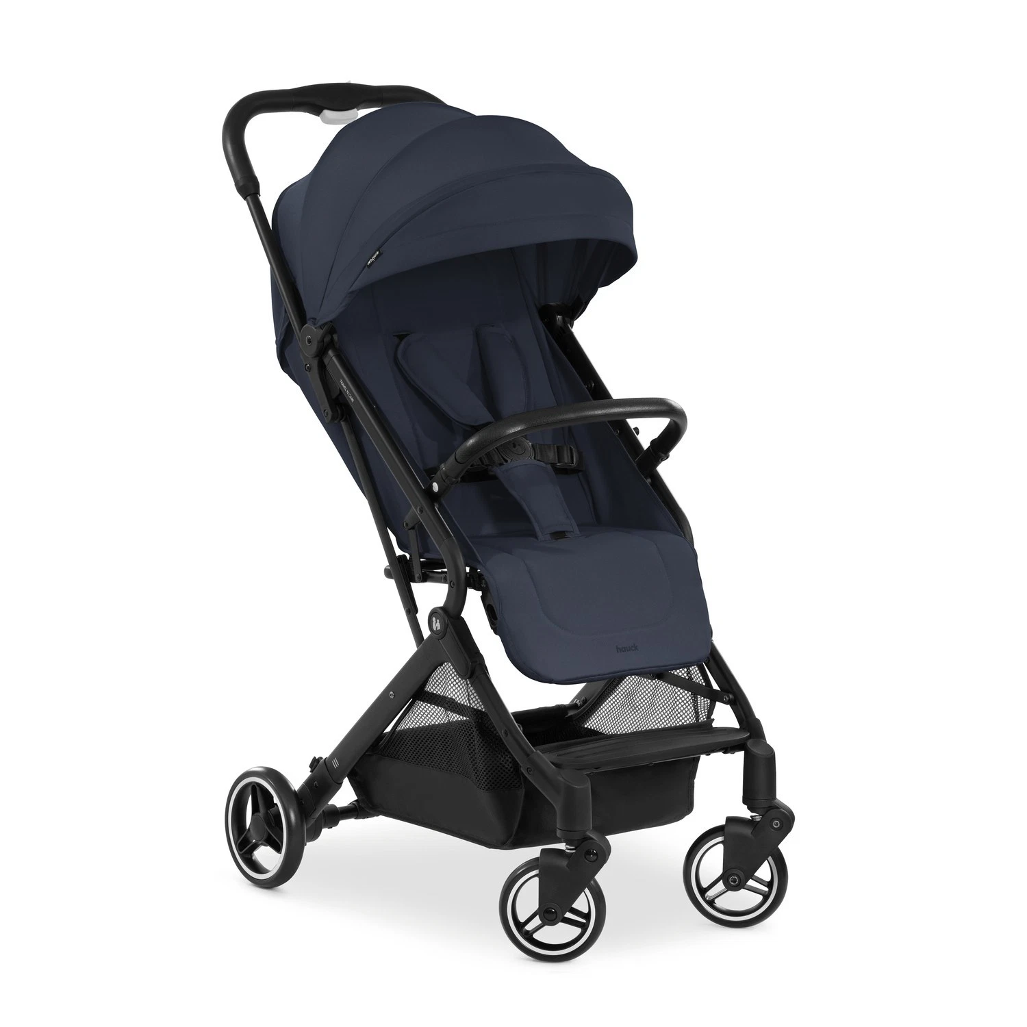 hauck Travel N Care, Navy - Pushchair with Raincover, Suspension, Compact Fold