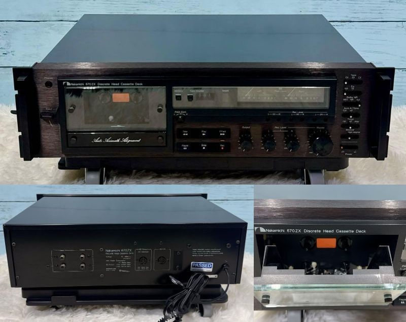 Nakamichi 670ZX 3-head Auto Azimuth Cassette Deck Player 100V 50