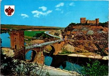 VINTAGE CONTINENTAL SIZE POSTCARD ALCANTARA BRIDGE AND CASTLE OF ST. FERDINAND