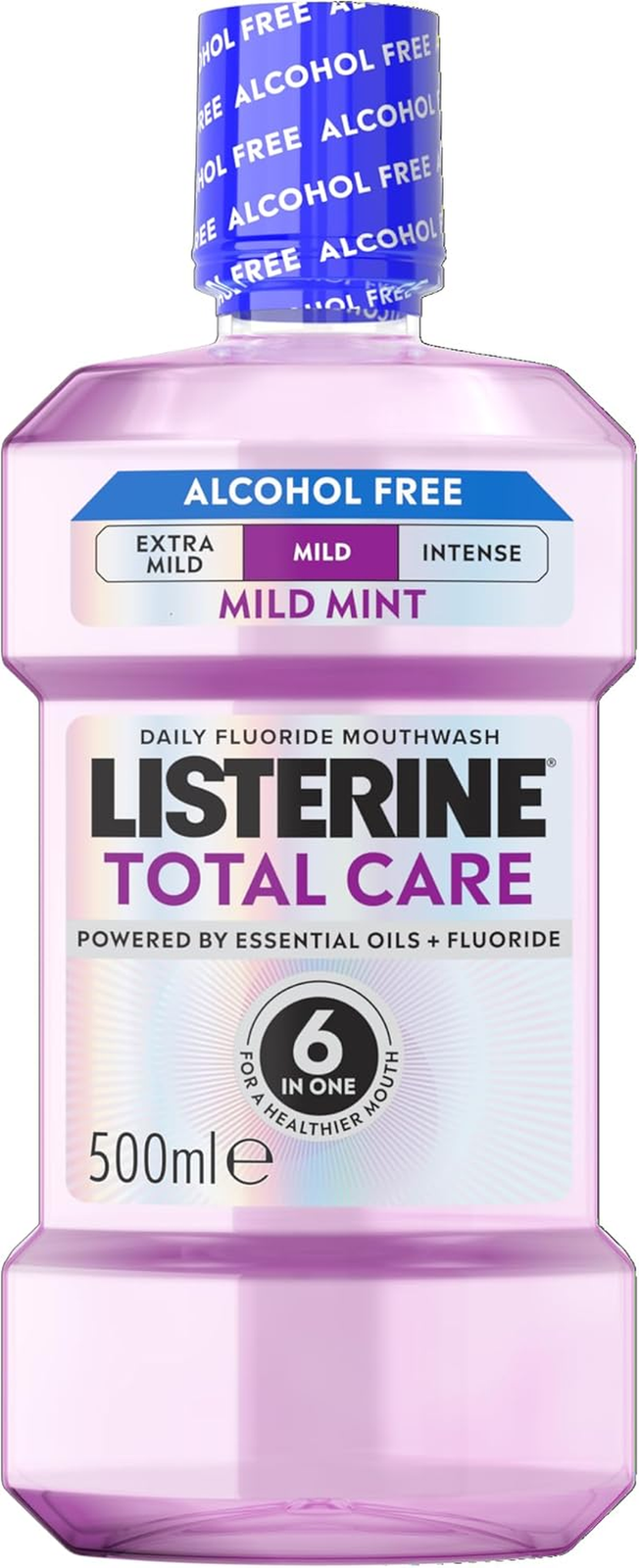Listerine Total Care Milder Taste (Zero Alcohol) Antibacterial Mouthwash (500Ml)