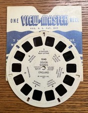 Vintage 1947 Sawyer's View-Master Reel 1040 Devon Scenes w/ Sleeve England