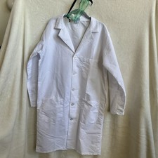 Medline Unisex Labcoat Size Small  Goggles EUC College Science Lab Costume