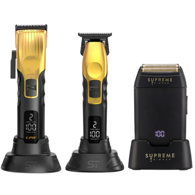 Supreme Trimmer 3-In-1 Barber Bundle 2Spee Clipper 2Spee Trimmer Crunch Foil