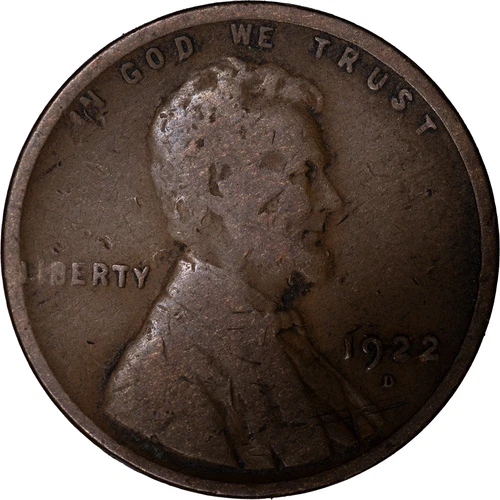 1922-D 1c Lincoln Wheat Cent ~ Good Details