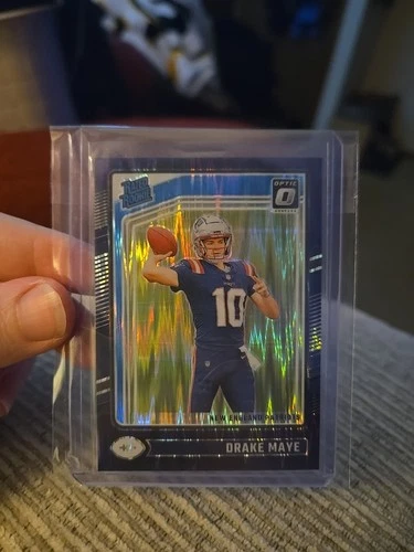 2024 Panini Donruss Optic Rated Rookie Drake Maye #229 Purple Shock Prizm (RC)