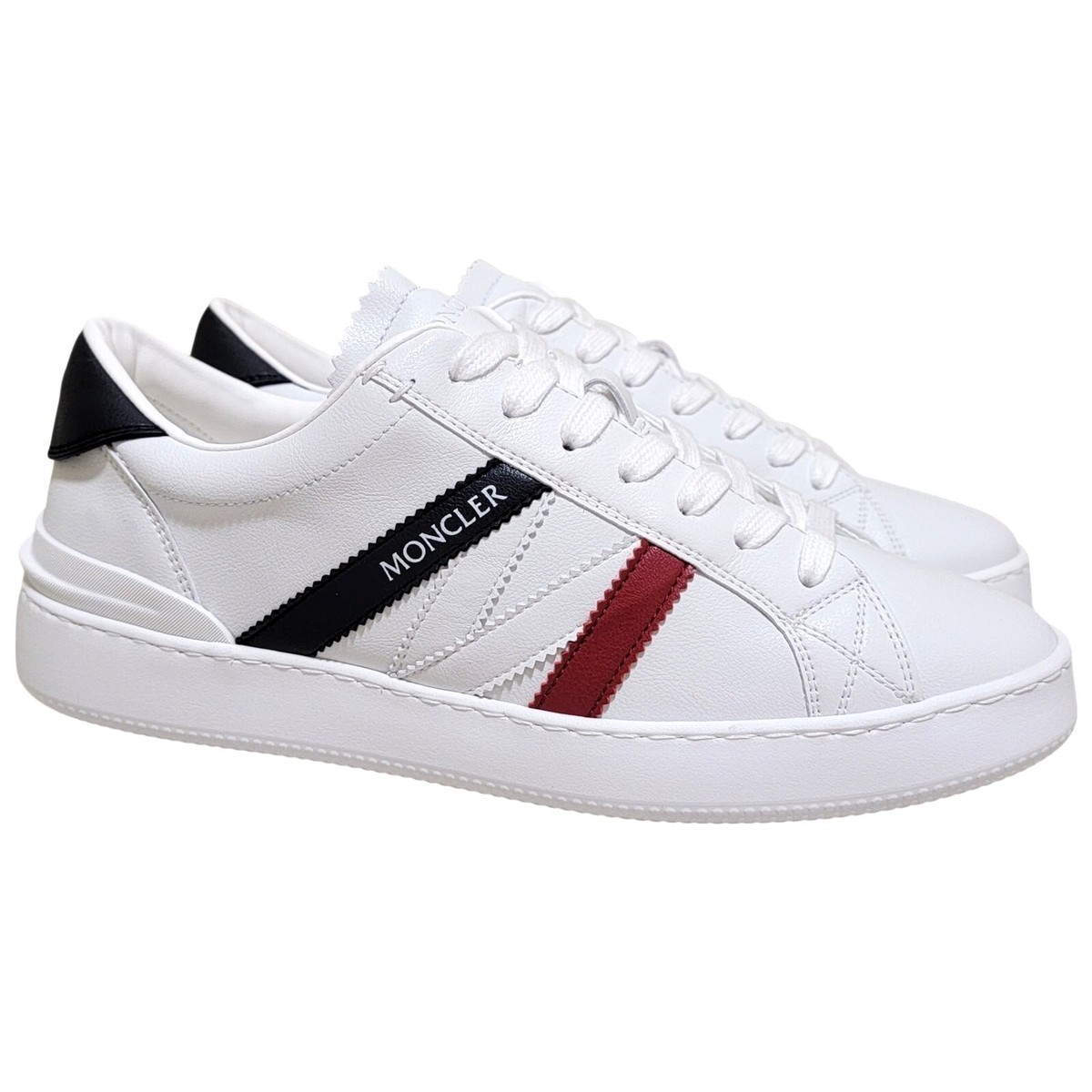 Moncler Men Monaco M Low Top Fashion Sneakers Size US 10 EU 40