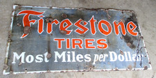 1930'S FIRSTONE TIRES PORCELAIN DEALER STORE SIGN-60