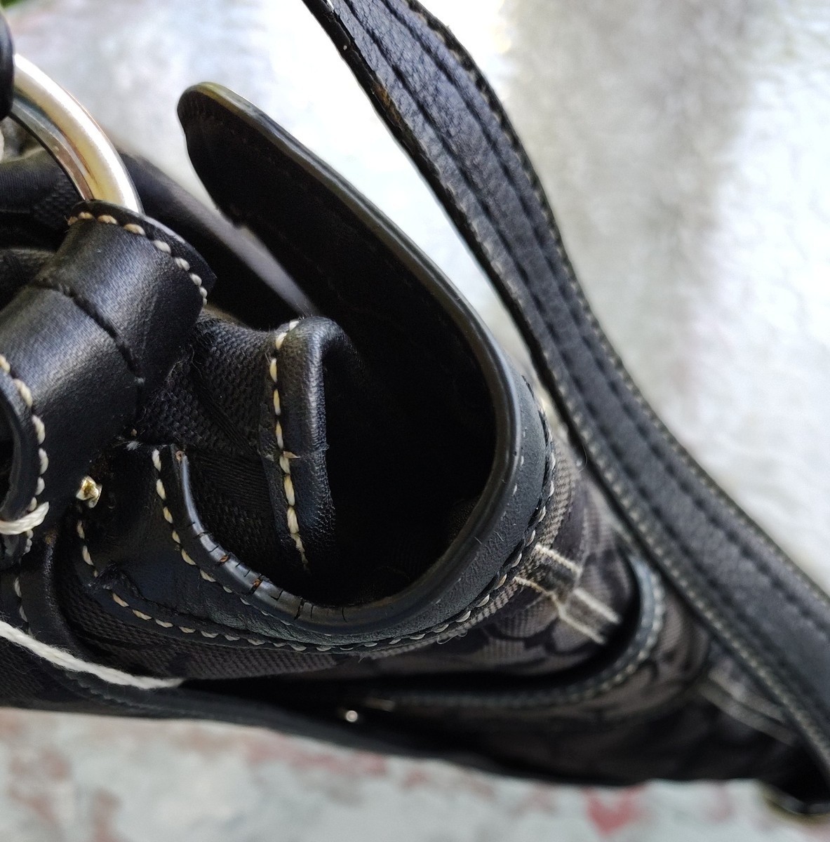 コーチ ショルダーバッグ ソーホー 10297 Coach 10297 MEDIUM Vintage Soho Black Signature C Canvas