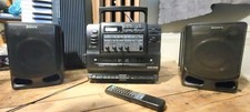 Sony CFD-545 Detachable Speaker Boombox Remote, dual cassette, CD AM/FM MEGABASS