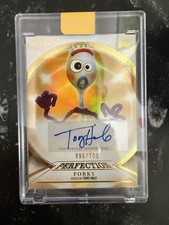 2025 Topps Pixar Gold Perfection Forky Tony Hale Encased Auto 96/100 Toy Story