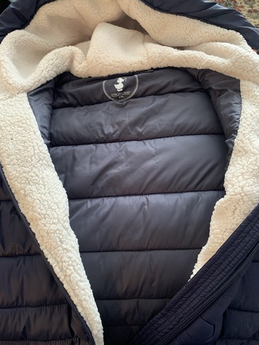 Save the Duck blu navy parka donna piumino con cappuccio giacca ultraleggero etichette - Foto 3 di 20