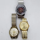 Vintage Mens 3 Watches BULOVA M9 TIMEX LONGINES 213 ELECTRA Mechanical All Work