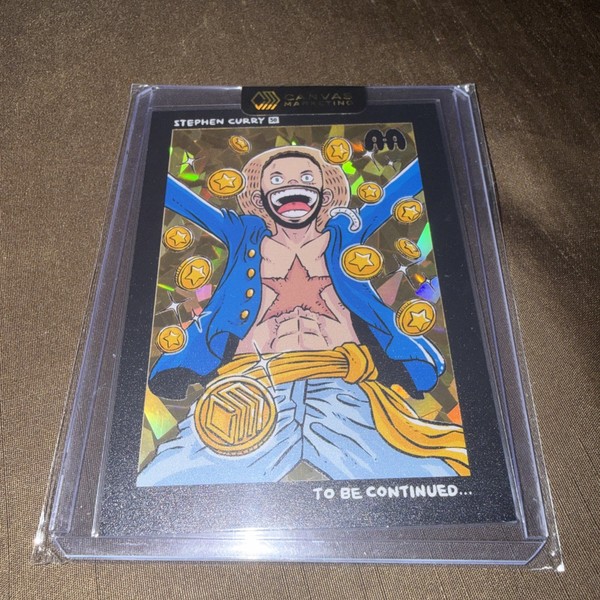 Artefacto adhesivo Stephen Curry edición limitada por lienzo marketing 61/99