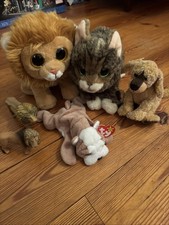 TY Beanie Baby Lot Of 4, One With Tag- Wrinkles The Bulldog And More