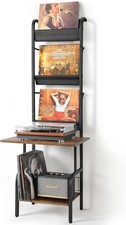 Record Player Stand with Vinyl Storage, Record Player Table with Vinyl Record St