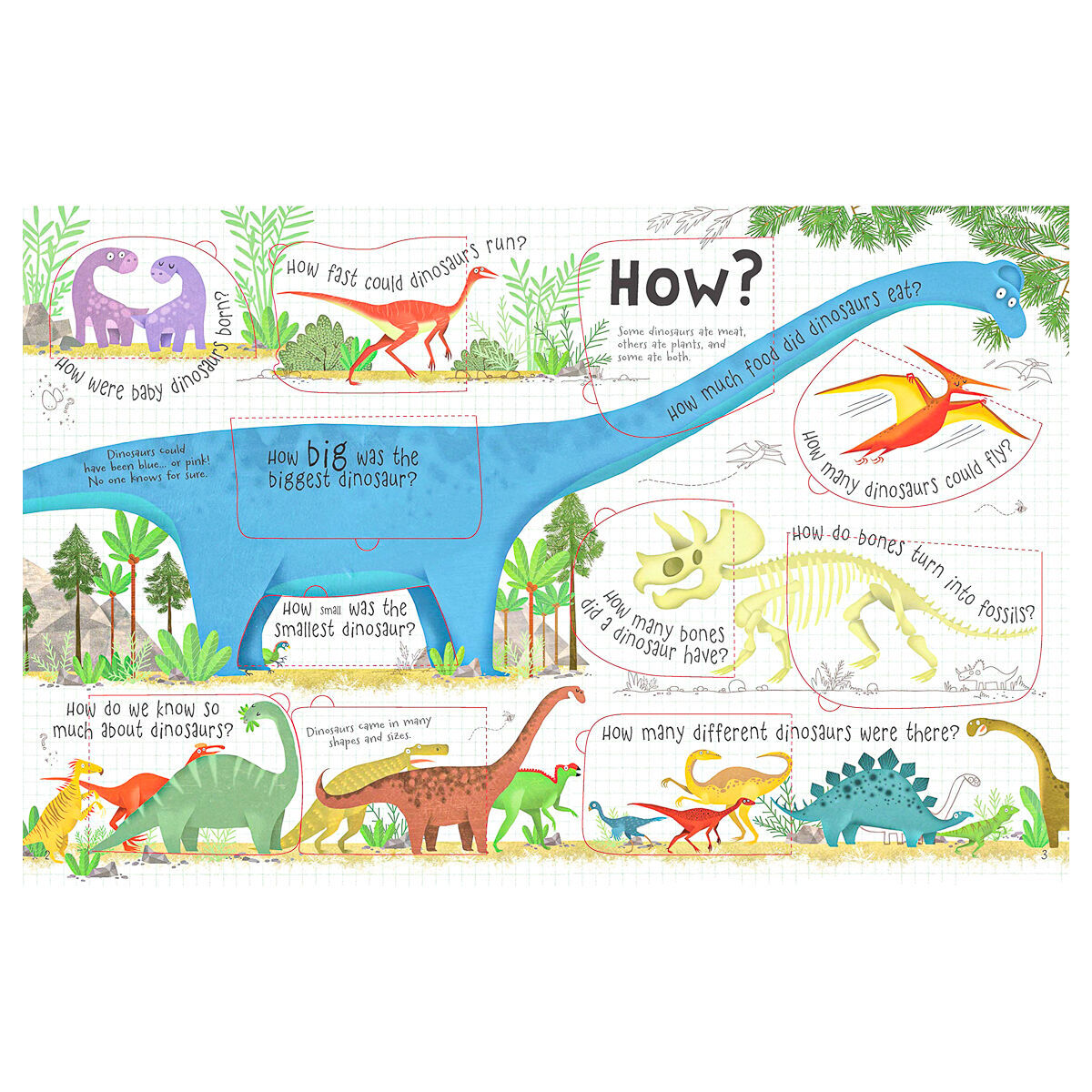 Thumbnail - Lift-the-flap Fragen Und Antworten: Über Dinosaurs Von Katie Daynes