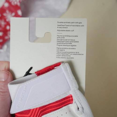 Under Armour Baseball Batting Gloves Men's Size S Red White NWT - Picture 4 of 5