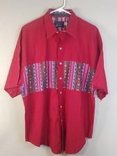 VTG Panhandle Slim Western Shirt Mens XL Made In USA X Large