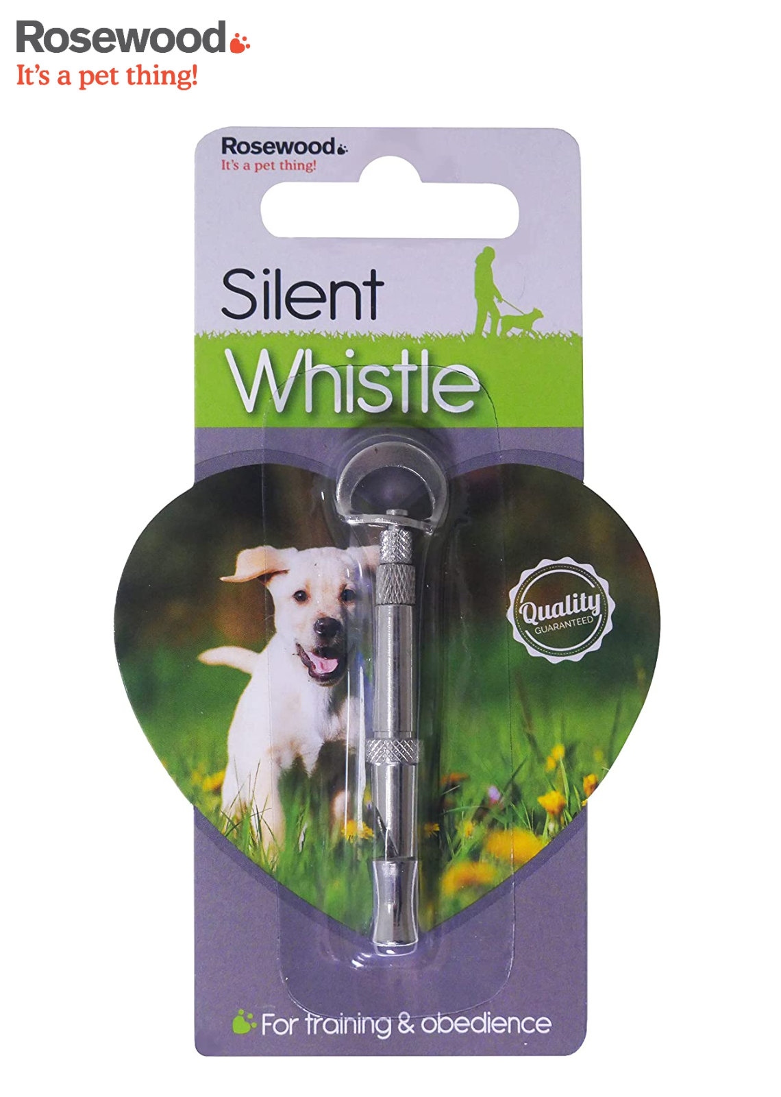 ROSEWOOD DOG PET TRAINING SILENT WHISTLE DOG TRAINING OBEDIENCE RECALL OUTDOOR