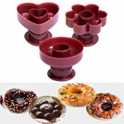 Doughnut Mould Round/Flower/Heart Shaped Donut Mold Cake Pastry Cutter  Tools