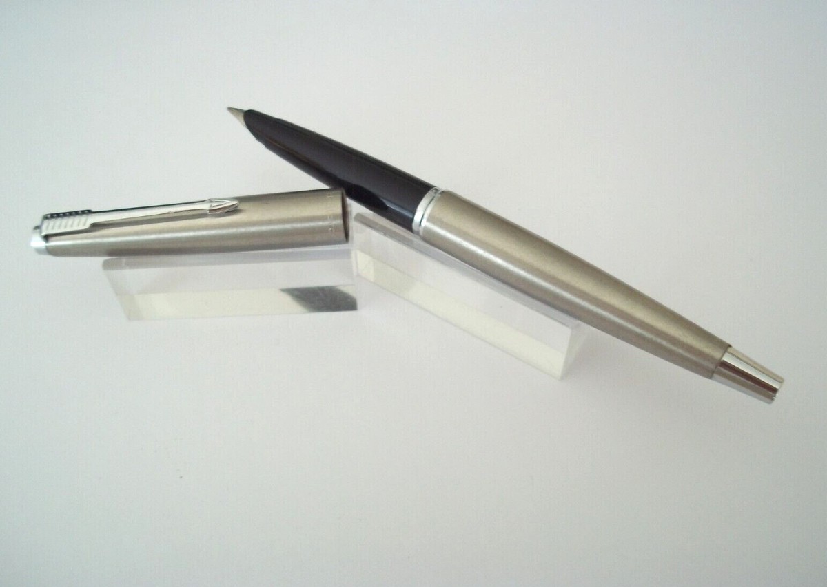 Stylo Plume PARKER 45 Vintage – Acier Brossé, Plume M – Occasion, Marque Waterman