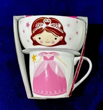 NEW Princess (2) Piece Breakfast Set - Bowl With Mug