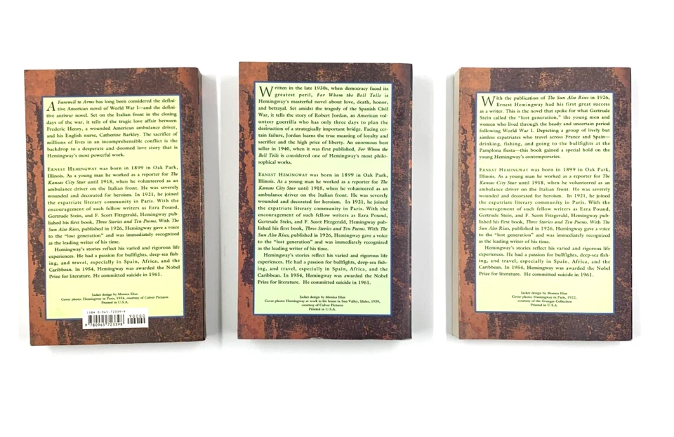 For Whom the Bell Tolls - Farewell to Arms - Sun Also Rises - Ernest Hemmingway - Image 2 of 4