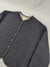 Workrite Fire Resistant Quilted Nomex Snap Up Lining Jacket 42 Large Navy Blue