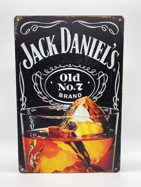 BLACKBEARD WAREHOUSE Blechschild Jack Daniels 20x30cm Nostalgie Retro Reklame Vintage Geschenk Deko