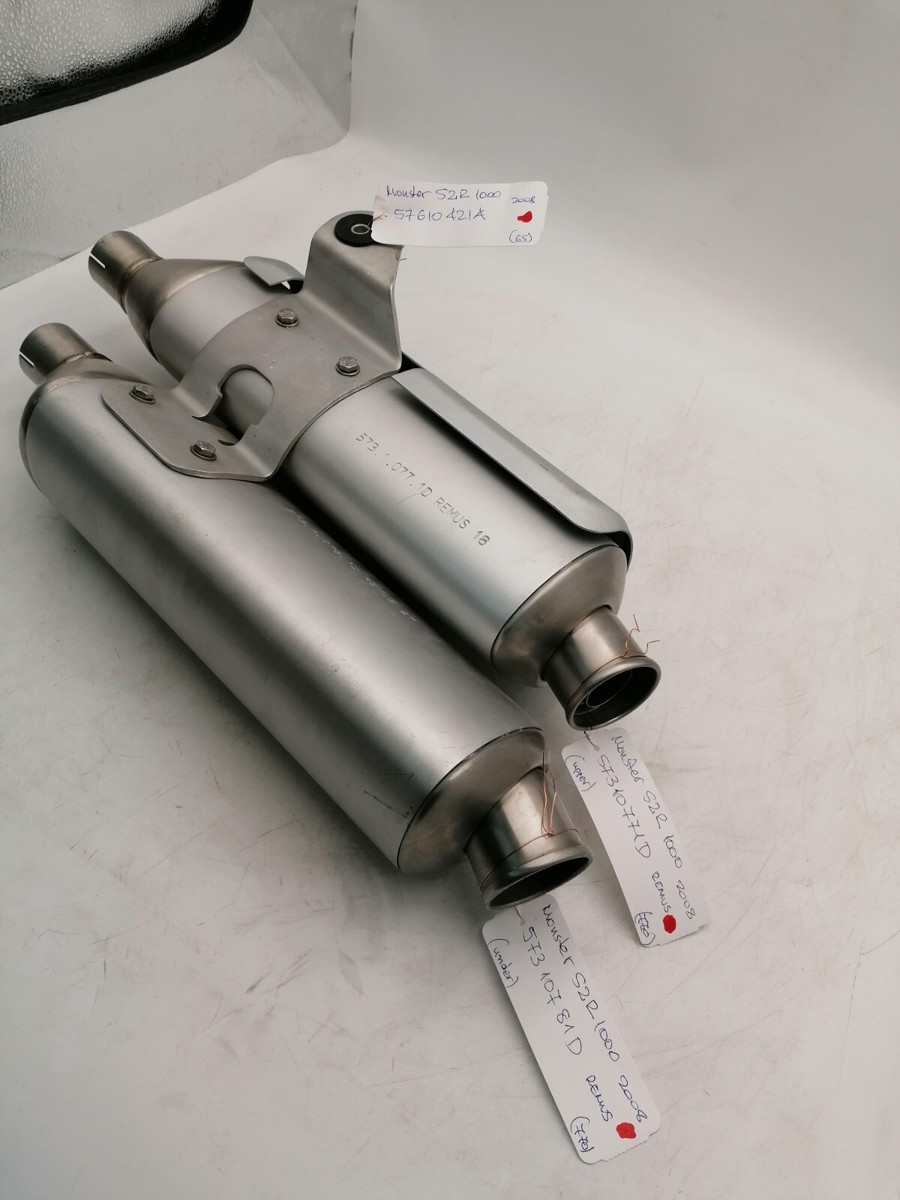 Ducati Monster S2R 1000 Exhaust Silencers Pair 57310771D 57310781D