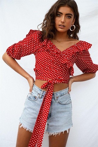 Sabo Skirt Adele Wrap Crop Top XS | eBay