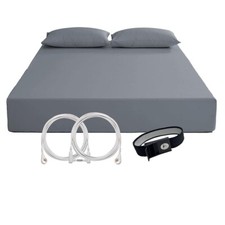 Grounding Fitted Sheet CA King Size Organic Cotton 7 Silver Fiber