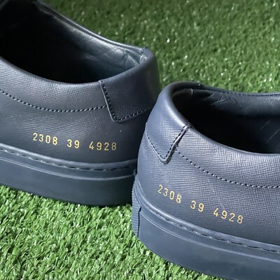Common Projects Achilles Leather Sneakers - Men - Navy EU 39 US 6   (Unisex)