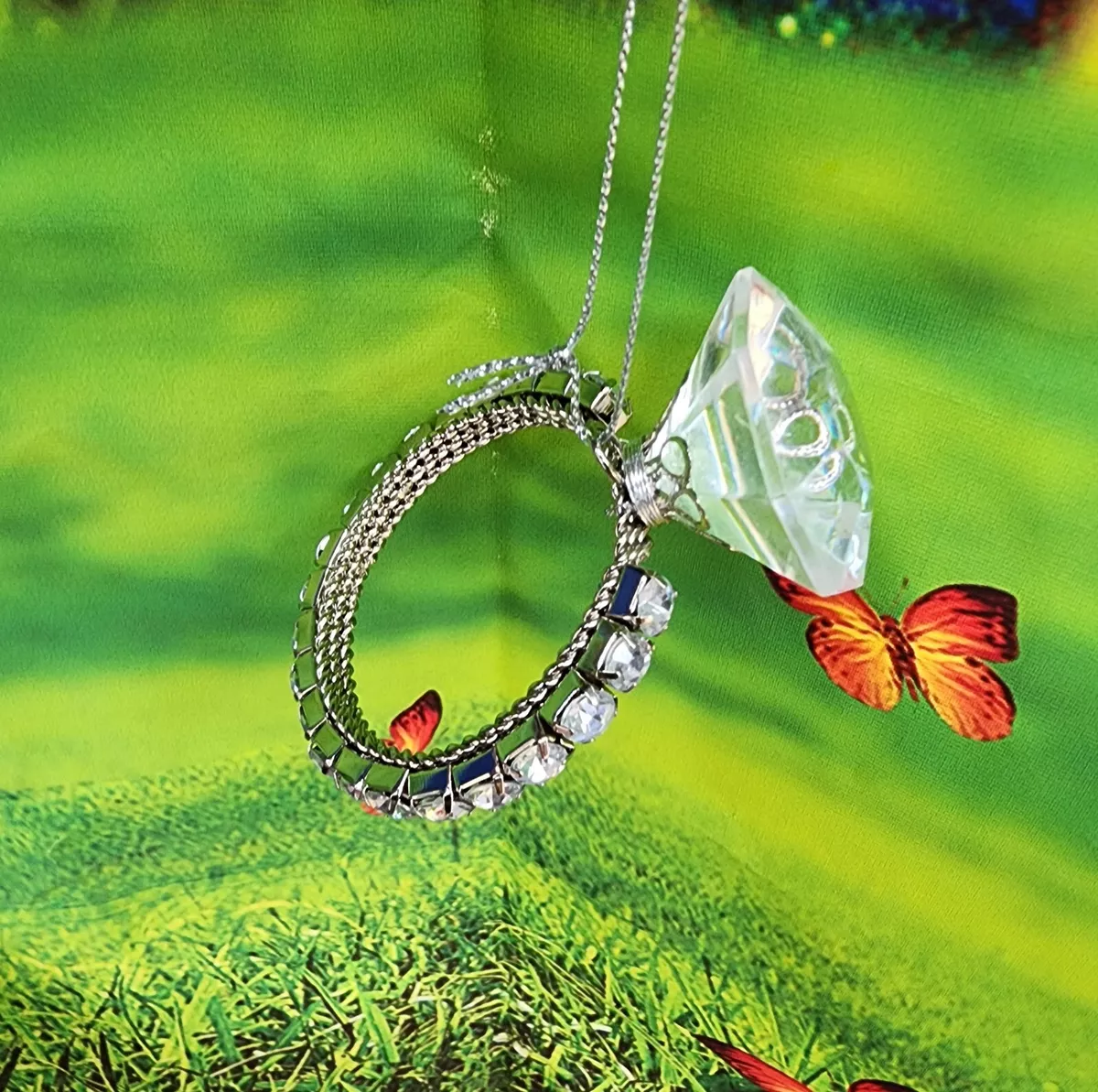 Diamond ring christmas online ornament