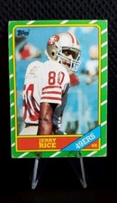 1986 Topps Jerry Rice Rookie Card (RC) #161 Original Vintage SF 49ers Niners NFL