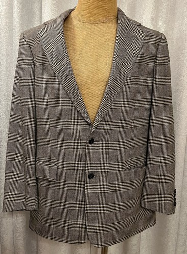 Polo by Ralph Lauren Men's Sports Coat Glen Plaid Wool Silk Linen Size 41 Long - 第 1/9 張圖片