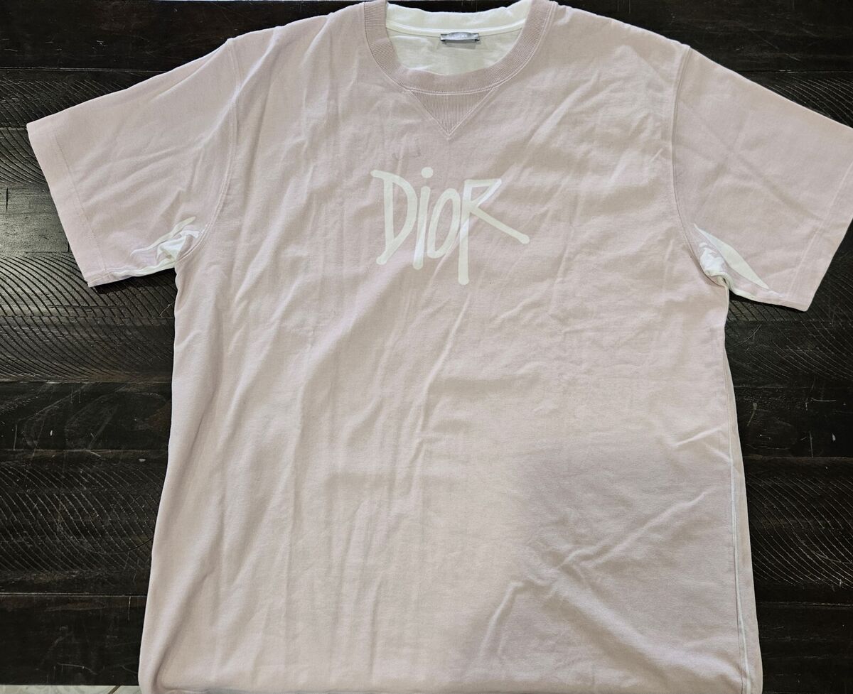 Christian Dior x Shawn Stussy XXL T-shirt Large Pink | eBay Christian Dior x Shawn Stussy XXL T-shirt Large Pink | eBay