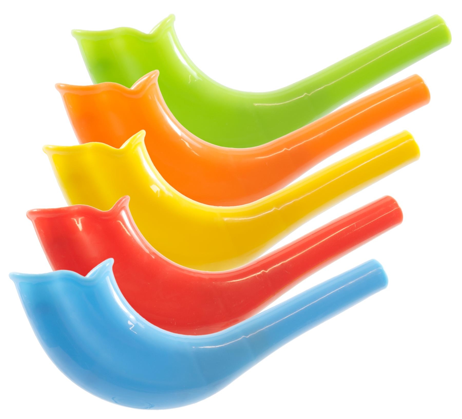 Plastic Shofar Children's Toy 12.5cm 5 Pack Jewish Kids New Year Rosh Hashanah