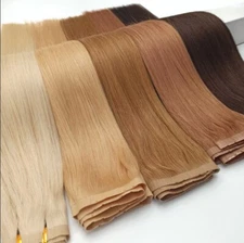 invisible Russian Double Drawn Small Hole Weft 100% Virgin Human Hair Extensions