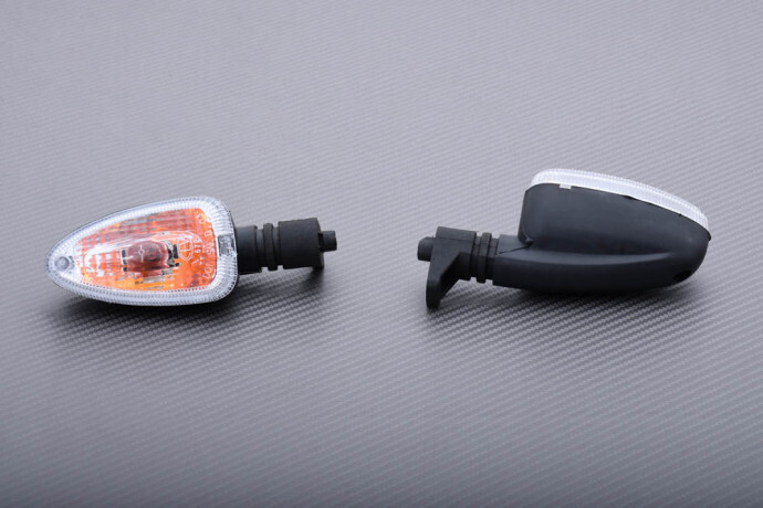 Clignotants BMW S1000RR transparents paire avant en ABS premium 2009-2014