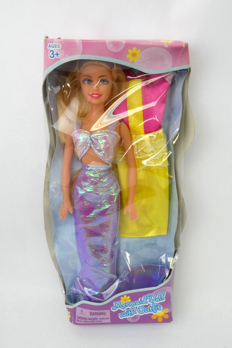 Sealed Dolgencorp Made in China Mermaid Doll with Outfit Play Girl
