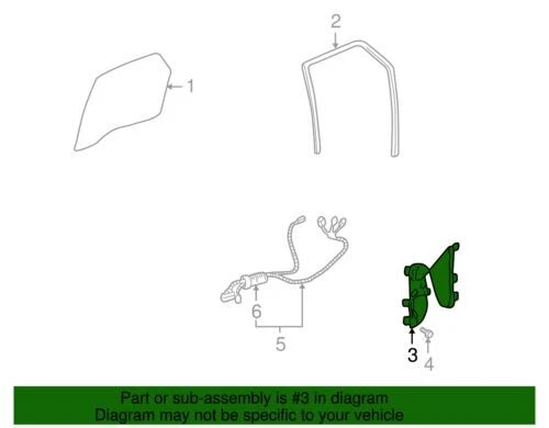 Genuine GM 2001-2007 Buick Rendezvous Pontiac Aztek Window Regulator 15911244 - Изображение 4 из 4