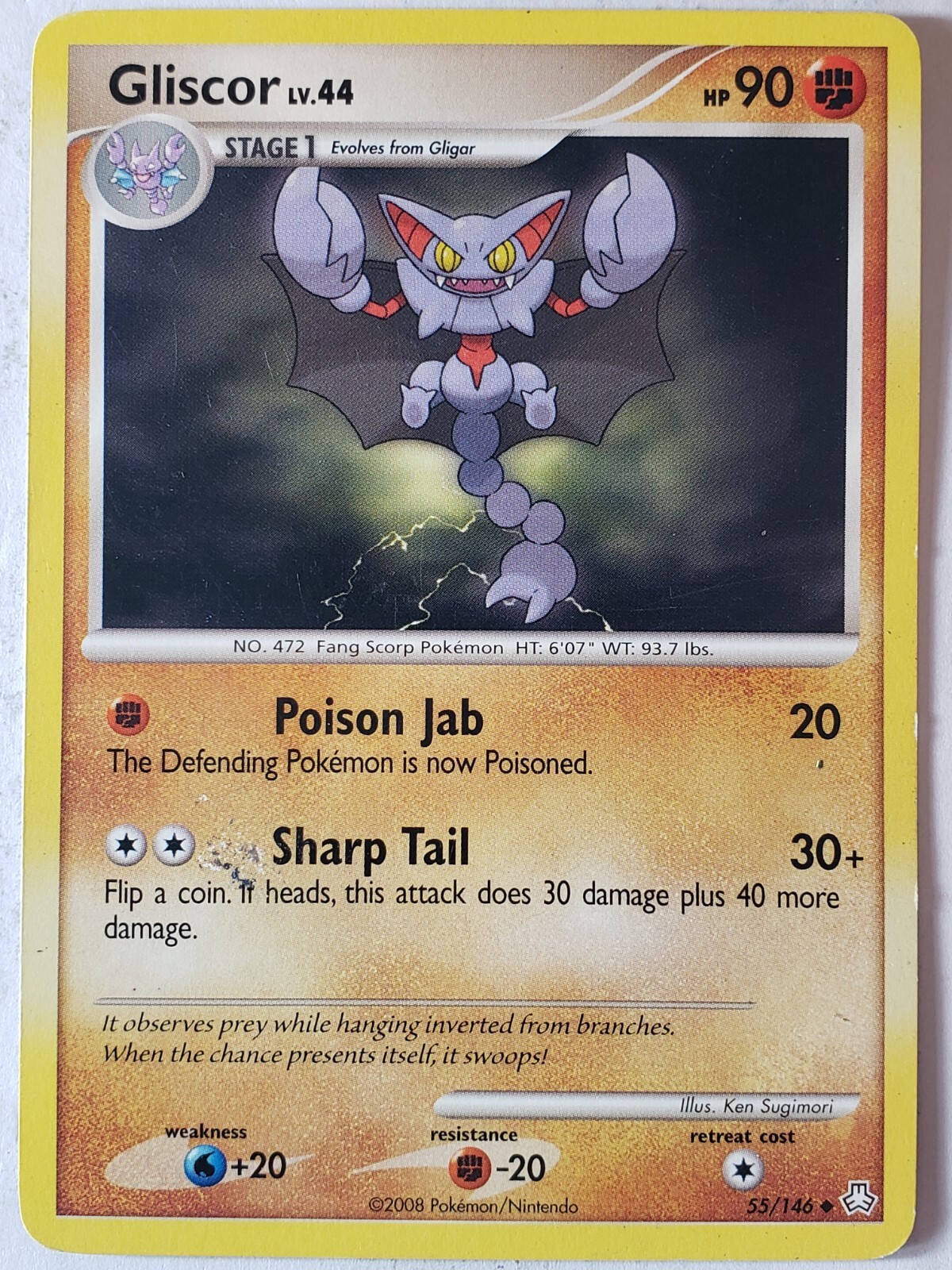 Gliscor 55/146 PL / LP - Legends Awakened Pokemon Card - $2 Combined Shipping