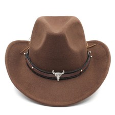 Kids Western Cowboy Hat Cowgirl Cap Decorations for Halloween Masquerade Party