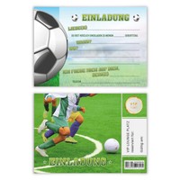 Einladungskarten Kindergeburtstag Jungen MäDchen 8 StüCk - FußBallticket