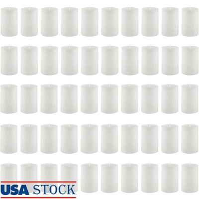 50 Pack Unscented Votive Candles 20 Hour Burn Time Ideal Weddings Parties Decor