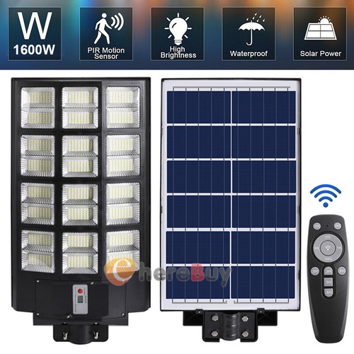 1600W Solar Security Lights Outdoor LED PIR Motion Sensor Flood Garden Light US - Picture 14 of 80