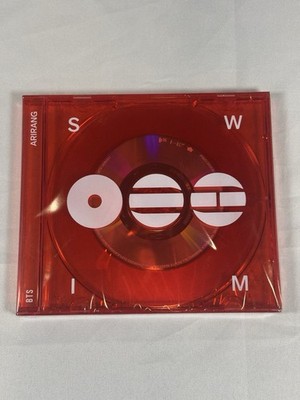 BTS SWIM CD K-Pop Red Plastic HARD COVER Music Album (Target Exclusive)