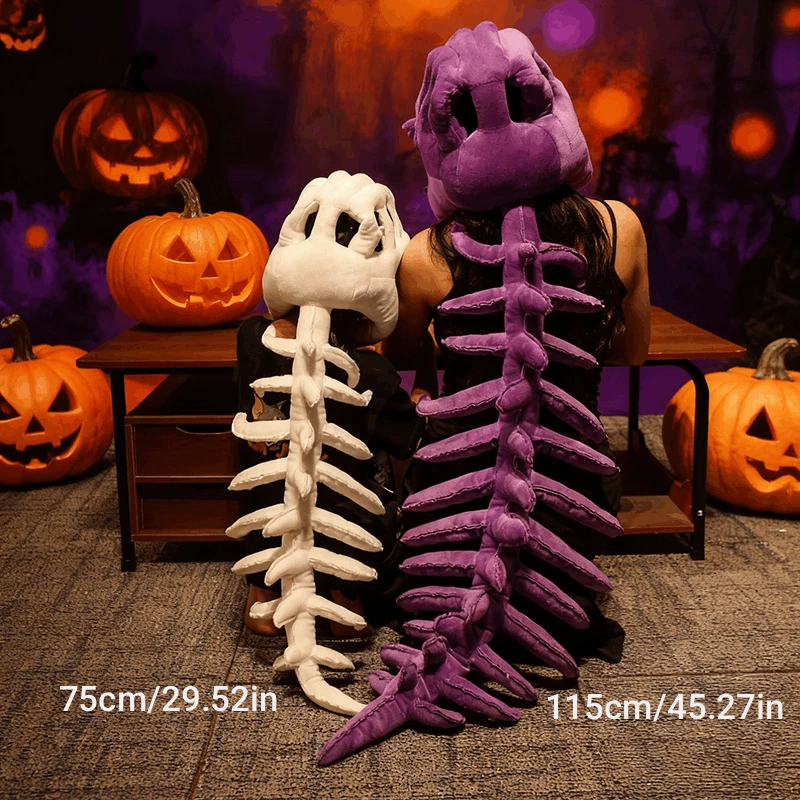 Dinosaur Skeleton Headgear Pillow with Sound Party Cosplay & Sofa Lounging - Image 4 of 4